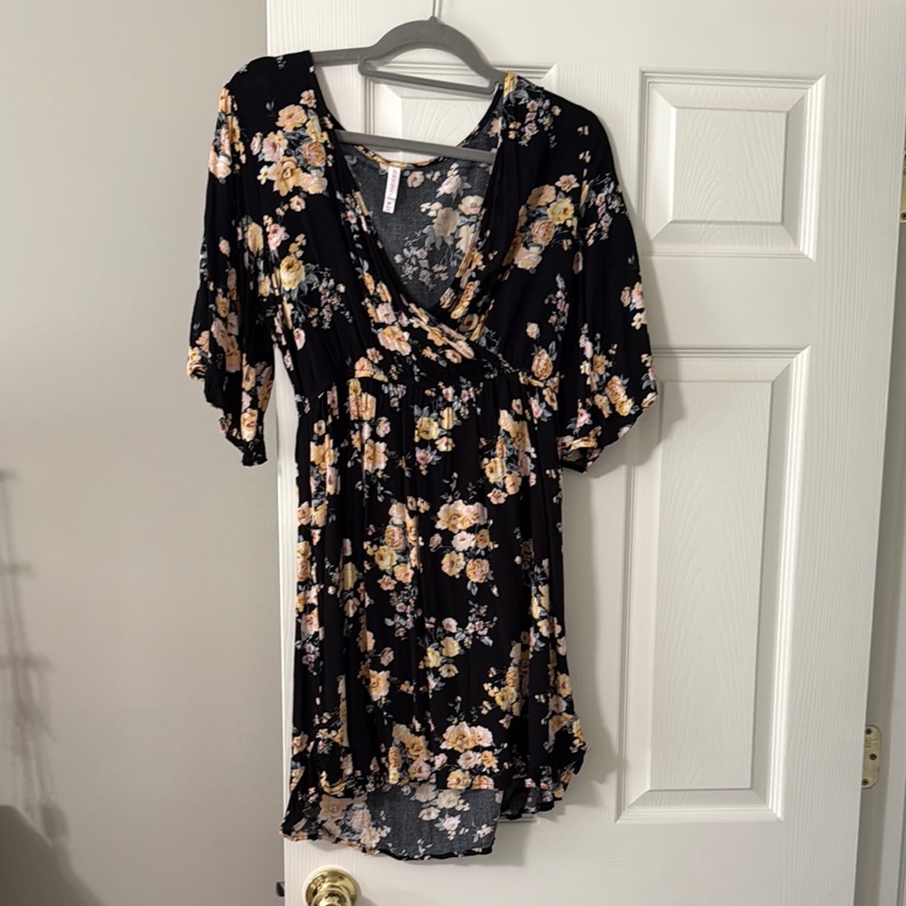 Floral Wrap Dress